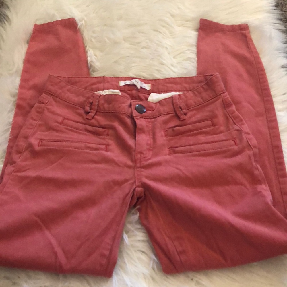 BCBG Generation salmon high rise skinny jeans